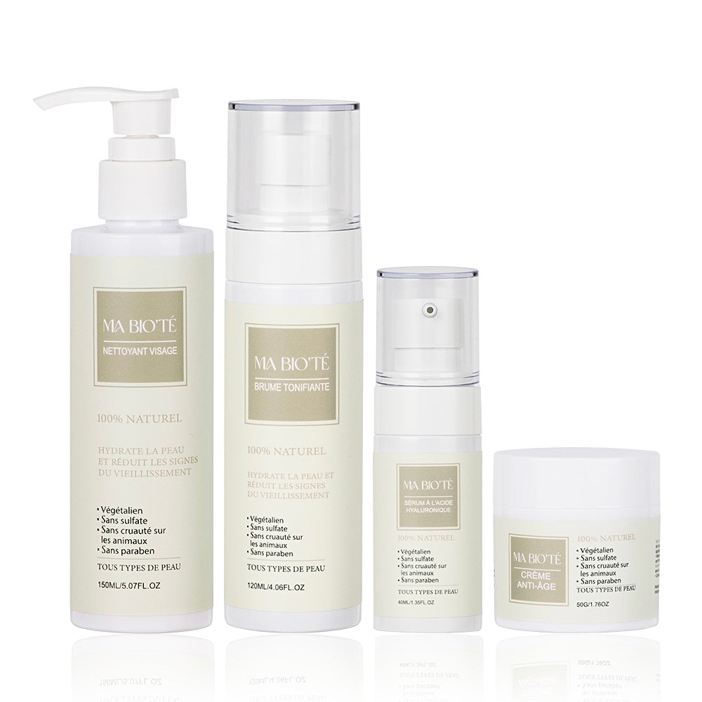 Pack anti imperfection et anti-âge a l’eau de riz - Nettoyant visage - Brume Tonifiante - Sérum - Crème